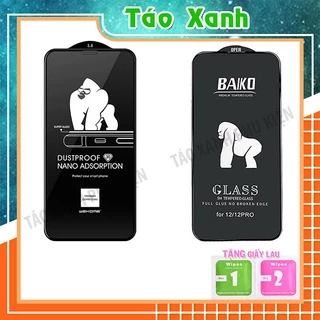 Kính Cường Lực King.kong Baiko và Chống Vân Tay Full Màn Iphone 7/8/plus/X/Xsmax/11/12/13/14/15/pro/promax