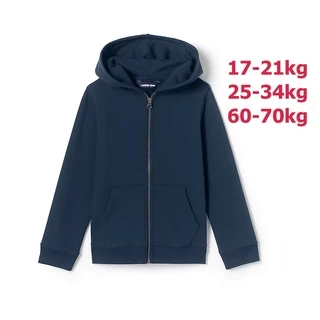 Áo khoác nỉ màu xanh navy bé trai bé gái cao cấp size đại Lands' End xuất dư xịn VNXK