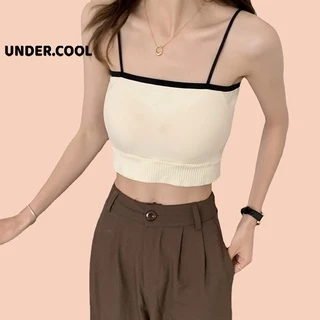 Áo Bra Hai Dây UNDERCOOL Thun Có Mút Đệm Ngực Gam Màu Pastel Nhẹ Nhàng