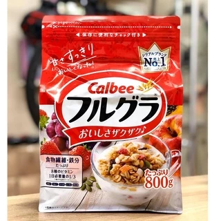 Ngũ cốc Calbee, Ngũ cốc hoa quả Calbee 750gr Nhật Bản date 4/2024