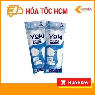 Bịch 10 cái Khẩu trang Yoki 4D KF94 người lớn