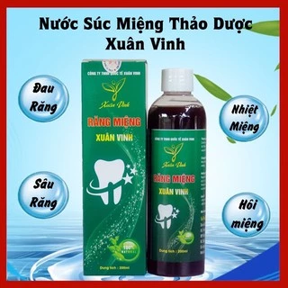 Nước Súc Miệng Thảo Dược Xuân Vinh 200ml Hết Hôi Miệng, Đau Răng, Nhiệt Miệng Sau Một Lần Sử Dụng