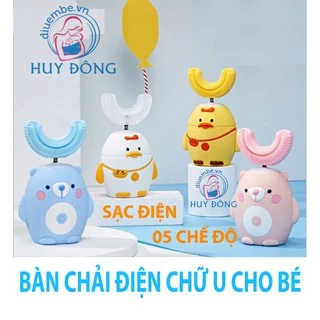 BÀN CHẢI ĐIỆN ANIMAL CHỮ U CHO BÉ 2 TUỔI - 14 TUỔI