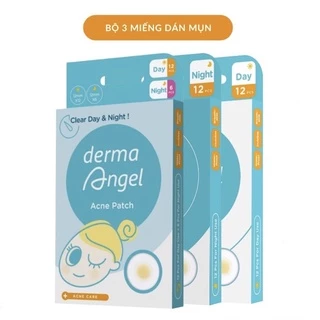 Bộ 3 Hộp Miếng Dán Mụn Ngày & Đêm Derma Angel Ance Patch 42 Miếng