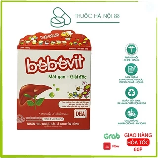 BEBEVIT MÁT GAN – Giải độc thanh nhiệt giải độc gan ,tăng cường chức năng gan (Hộp 20 ống )