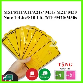 Kính cường lực samsung M31 M21 A10 A10s A20 A20s A30 A30s A50 A50s A01 M10 M10s M20 M30 M30s Note 10 lite S10 Lite 9D