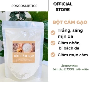 [TỪ CÁM GẠO 100%] Bột cám gạo dưỡng da trắng hồng, se khít lỗ chân lông, giảm mụn, chống lão hoá.