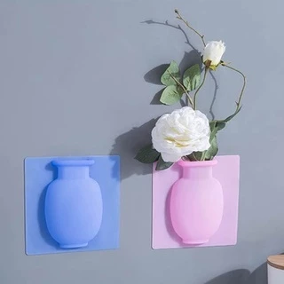 Bình Hoa Silicon Dán Tường,Dán Kính Decor Trang Trí