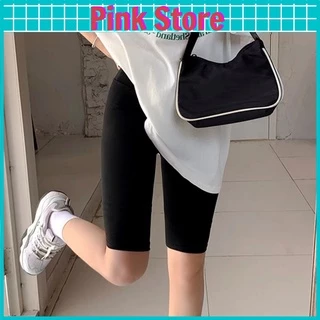 Quần Legging Ngố Nữ Su Thun Lạnh Co Giãn 4 Chiều PINK STORE