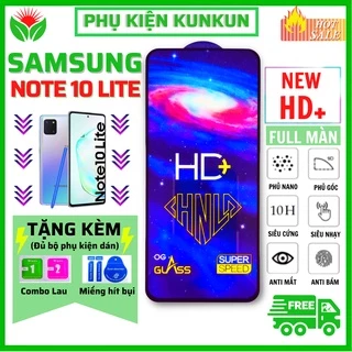 🔥Siêu Mượt🔥 Kính Cường Lực SamSung Note 10 Lite - Phủ Nano HD+ và trong suốt - Độ cứng 9H - Độ trong suốt cực cao.