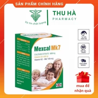 Canxi hữu cơ tăng chiều cao Mexcal MK7 từ Châu Âu,bổ sung calci có thêm D3 và K2