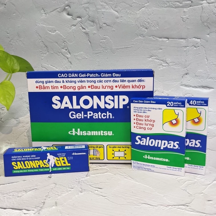 Cao Dán Giảm Đau Salonpas - Salonpas Gel - Salonsip Gel Patch