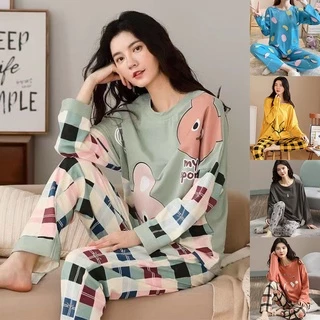 Bộ Đồ Ngủ Pijama plus size M-5XL plus Cho Nữ