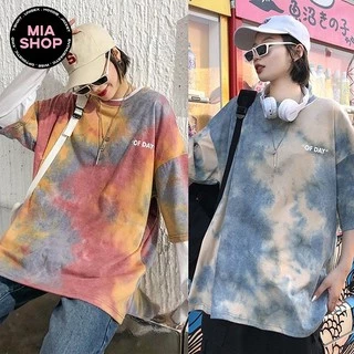 Áo thun tay lỡ MIA, Áo phông nữ form rộng dáng Unisex/Ulzzang, Loang màu mặc lẻ cặp nhóm hình OF DAY