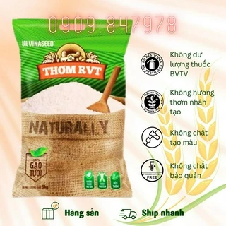 Gạo thơm, dẻo, hương lài nhẹ RVT của Vinaseed, túi 5kg