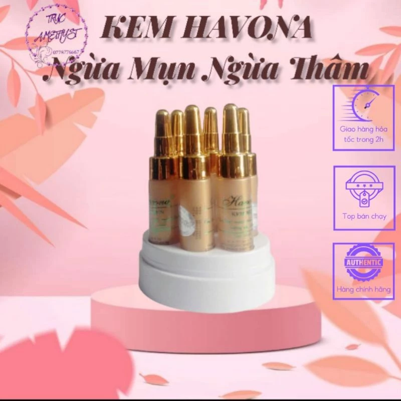 Kem ngừa mụn ngừa thâm mờ sẹo Havona (dạng ống)