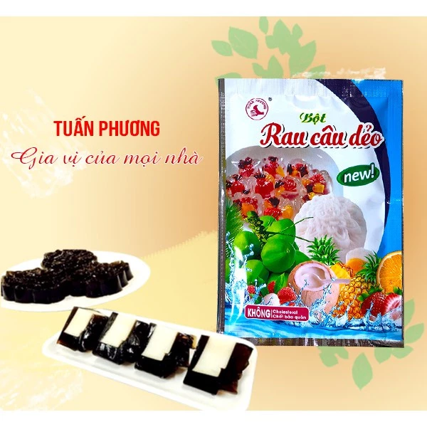 1 hộp 12 gói bột thạch rau câu dẻo