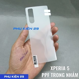 [Sony Xperia 5 / 5 Mark 2/ 5 Mark 3] Dán dẻo FULL mặt lưng PPF nhám cao cấp