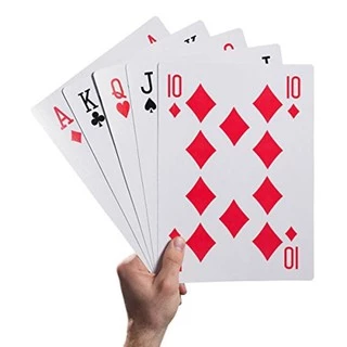 Bộ bài Poker siêu to khổng lồ cỡ A4