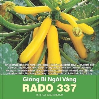 Hạt giống Bí ngòi vàng Rado 337 (1g / 20 hạt) Rạng Đông | VTNN Cần Thơ