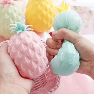 Đồ chơi bóp mềm squishy hình quả dứa xinh xắn giúp giảm căng thẳng
