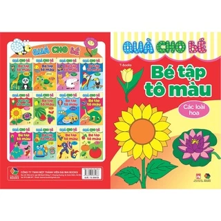 Sách - Quà cho bé : Bé tập tô màu : Các loài hoa