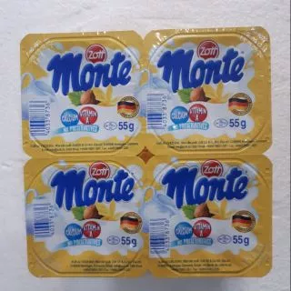 Thùng váng sữa Monte 55g 24 hủ (6 lốc)