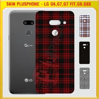 Dán Skin cho LG G6, G7, G7 Fit, G7 Plus, G8 thinQ, G8x in hình caro