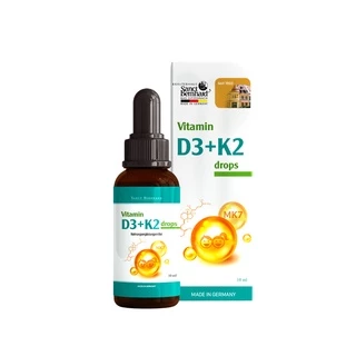 (SALE 45%) Vitamin D3 K2 MK7 Sanct Bernhard Đức giúp hấp thu Canxi trong 1 giọt, tăng chiều cao cho bé, chống còi xương