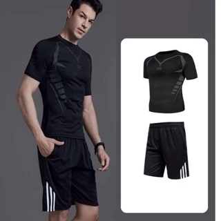 Bộ đồ tập Gym nam, set quần áo chơi thể thao, tập thể hình nam mẫu mới 2024 Top Menswear