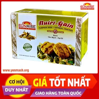 Bánh ăn kiêng yến mạch hạt bí Sunrise 178g - Nhập khẩu chính ngạch từ Malaysia