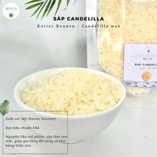 Sáp Candelilla 500G nhập khẩu Mỹ đạt chuẩn FDA - Sáp làm son, nguyên liệu mỹ phẩm cao cấp