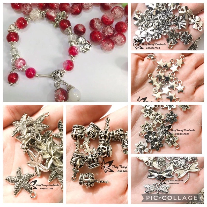 TỔNG HỢP CÁC MẪU CHARM làm vòng tay, hoa tai, mặt dây chuyền, trang sức handmade