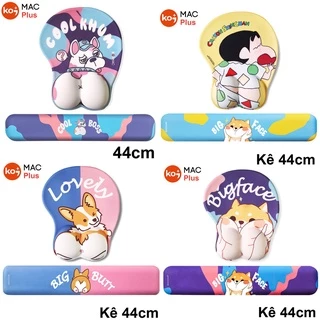 Bàn Di Lót Chuột Cute Mông Cún Có Đệm Tay Silicon ( Giá Sỉ Rẻ, Pad Mouse 3D Corgi, Poodle, Bulldog, Husky, Chân mèo)