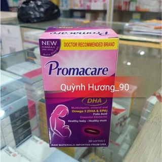 Viên bổ tổng hợp PROMACARE DHA giúp mẹ bầu thai kì khỏe mạnh ( lọ 30 viên )