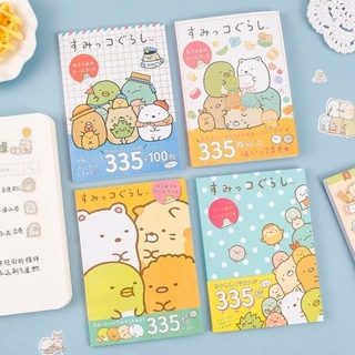 Cuốn 335 miếng sticker mẫu gia đình sumikko gurashi