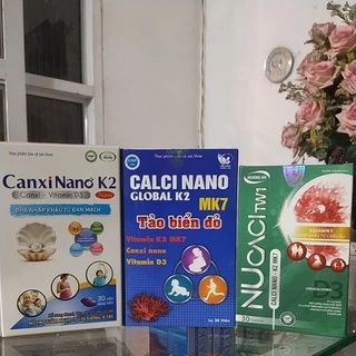 ( Nguyên liệu nhập khẩu 100%) Canxi Nano D3 K7 xương chắc khỏe ( Bác sĩ khuyên dùng-có tại Nhà Thuốc)