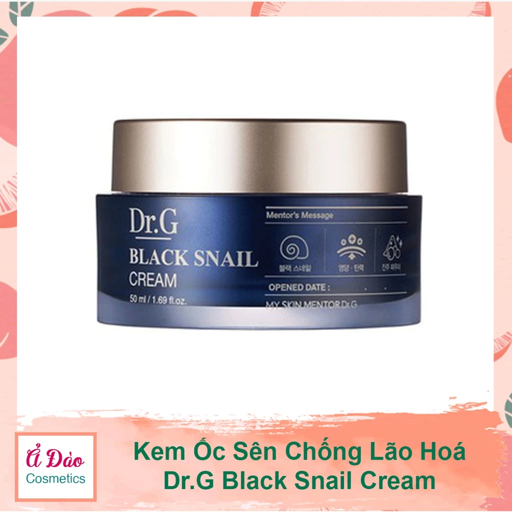 [CÓ BILL] Kem Ốc Sên DRG Black Snail Cream, Kem Chống Lão Hoá Hàn Quốc Chính Hãng