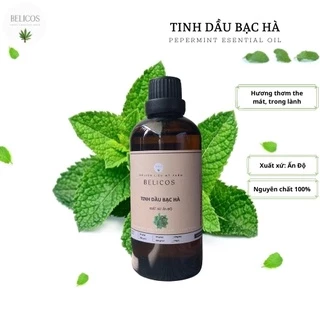 Tinh dầu Bạc Hà 50ml/100ml Pepermint essential oil - Tinh dầu thơm Ấn Độ nguyên chất