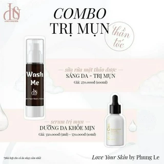 Combo Sửa Rửa Mặt- Serum Acne Clear 10ml Chuyên Dành Cho Da Mụn ACNE CLEAR