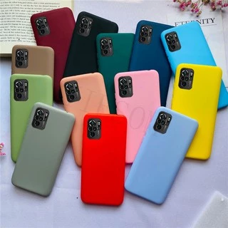 ốp điện thoại Tpu Silicone Màu Trơn Thời Trang Cho Xiaomi Redmi Note 10 Redmi Note 10 Pro