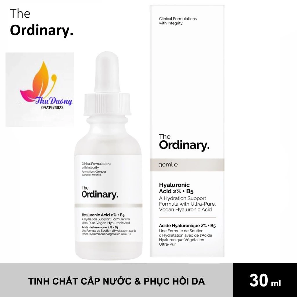 Serum dưỡng ẩm The Ordinary Hyaluronic Acid 2% + B5 30ml và 60ml