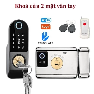 Khoá cửa 2 mặt vân tay cao cấp KG-C1218D APP  Tuya / TTLOCK