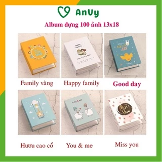 Album đựng ảnh 13x18 chứa 100 ảnh bìa giấy cứng cute tại Kho album ảnh AnVy