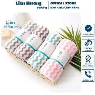 Khăn mặt lông mịn xuất Hàn siêu thấm nước kích thước 35x50cm