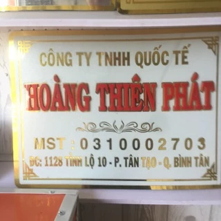 Bảng công ty alu gương Kt 30*40