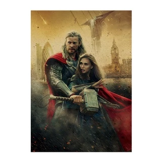 Poster Giấy Kraft Trang Trí Hình Thor/Cổ Điển H1589