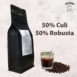 [CÀ PHÊ HẠT RANG MỘC] Cà phê Culi Robusta nguyên hạt rang mộc - SoloTov Coffee (Thành phần 50% Culi và 50% Robusta)