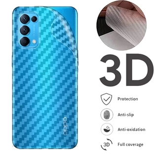 Miếng Dán Lưng Mặt Sau Cacbon Carbon Chống Bám Vân Tay Cho OPPO Reno 9 8T 8Z 6Z 7Z 6 5 4 Pro 2F 10X Zoom 4G 5G