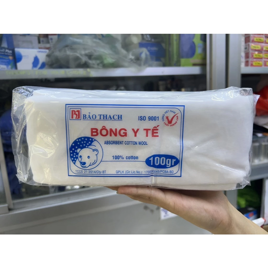 Bông Gòn Y Tế Bảo Thạch Gói 100g